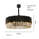 GobekUsa Crystal Water Droplet Pendant Lights: Elegant LED Dimmable Lamps for Dining Room Foyer
