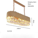 GobekUsa Crystal Water Droplet Pendant Lights: Elegant LED Dimmable Lamps for Dining Room Foyer