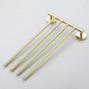 GobekUsa Copper Swivel Towel Bars Wall Mounted Bathroom Towel Holder Rack Gold 32cm
