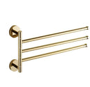 GobekUsa Copper Swivel Towel Bars Wall Mounted Bathroom Towel Holder Rack Gold 32cm