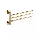 GobekUsa Copper Swivel Towel Bars Wall Mounted Bathroom Towel Holder Rack Gold 32cm