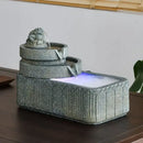 GobekUsa Flowing Water Fish Pond Tank - Outdoor Garden Ornament Landscape Aquarium
