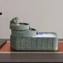 GobekUsa Flowing Water Fish Pond Tank - Outdoor Garden Ornament Landscape Aquarium