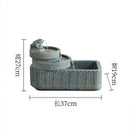 GobekUsa Flowing Water Fish Pond Tank - Outdoor Garden Ornament Landscape Aquarium