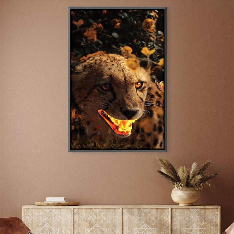 Gold Gepard Canvas