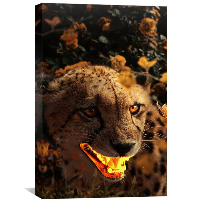 Gold Gepard Canvas