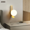 GobekUsa Glass Ball Nordic Wall Lamp for Living Room Bedside Study Balcony