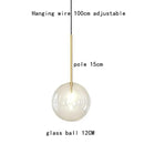 GobekUsa Gold Glass Bubble Chandelier for Dining Room