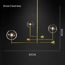 GobekUsa Gold Glass Bubble Chandelier for Dining Room