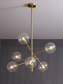 GobekUsa Gold Glass Bubble Chandelier for Dining Room