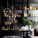 GobekUsa Gold Glass Bubble Chandelier for Dining Room