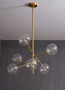 GobekUsa Gold Glass Bubble Chandelier for Dining Room