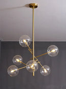 GobekUsa Gold Glass Bubble Chandelier for Dining Room