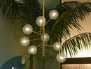 GobekUsa Gold Glass Bubble Chandelier for Dining Room