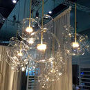 GobekUsa Glass Bubble LED Chandelier: Stylish Ceiling Lighting for Dining & Living Room
