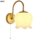 GobekUsa Iron LED Wall Sconce Pull Chain Switch Stair Light Fixture for Study Hallway