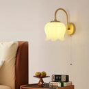 GobekUsa Iron LED Wall Sconce Pull Chain Switch Stair Light Fixture for Study Hallway