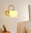GobekUsa Iron LED Wall Sconce Pull Chain Switch Stair Light Fixture for Study Hallway