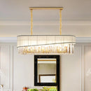 GobekUsa Gold Island Pendant Light Fixture with Crystal Shade - Modern 10 Bulbs Design