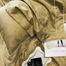 GobekUsa Jacquard Satin & Egyptian Cotton Patchwork Bedding Set - 4pcs