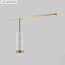 GobekUsa Gold L-Shaped LED Nightstand Lamp: Stylish Table Light with Marble Base