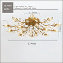 GobekUsa Crystal Ceiling Chandelier LED Fixture Lights for Living Room Bedroom by Samsarah Lighting