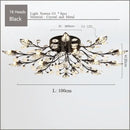 GobekUsa Crystal Ceiling Chandelier LED Fixture Lights for Living Room Bedroom by Samsarah Lighting