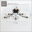 GobekUsa Crystal Ceiling Chandelier LED Fixture Lights for Living Room Bedroom by Samsarah Lighting