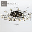 GobekUsa Crystal Ceiling Chandelier LED Fixture Lights for Living Room Bedroom by Samsarah Lighting
