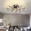 GobekUsa Crystal Ceiling Chandelier LED Fixture Lights for Living Room Bedroom by Samsarah Lighting