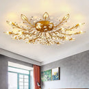 GobekUsa Crystal Ceiling Chandelier LED Fixture Lights for Living Room Bedroom by Samsarah Lighting
