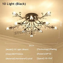 GobekUsa Crystal Ceiling Chandelier LED Light Fixture for Living Room Bedroom Kitchen