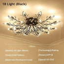 GobekUsa Crystal Ceiling Chandelier LED Light Fixture for Living Room Bedroom Kitchen