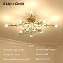 GobekUsa Crystal Ceiling Chandelier LED Light Fixture for Living Room Bedroom Kitchen