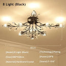 GobekUsa Crystal Ceiling Chandelier LED Light Fixture for Living Room Bedroom Kitchen