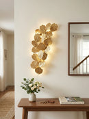 Gold Leaf Handmade Wall Sconce