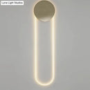 GobekUsa Gold LED Bedroom Wall Mount Light Fixture - Contemporary Oblong Wall Lighting Ideas