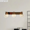 GobekUsa Gold LED Beveled Crystal Circle Wall Vanity Light for Minimalist Bathroom Makeup Lighting
