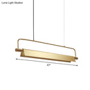 GobekUsa Gold LED Island Light Fixture - Metallic Colonial Rectangle Design for Restaurants