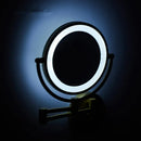 GobekUsa LED Wall Mounted Makeup Mirror 8" Folding Cosmetic Mirror