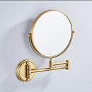 GobekUsa LED Wall Mounted Makeup Mirror 8" Folding Cosmetic Mirror