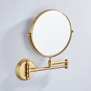 GobekUsa LED Wall Mounted Makeup Mirror 8" Folding Cosmetic Mirror