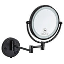 GobekUsa LED Wall Mounted Makeup Mirror 8" Folding Cosmetic Mirror