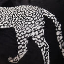 GobekUsa Gold Leopard Embroidered Pillow Cover for Luxe Living Room Decor