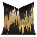 GobekUsa Gold Leopard Embroidered Pillow Cover for Luxe Living Room Decor