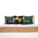 GobekUsa Gold Leopard Embroidered Pillow Cover for Luxe Living Room Decor