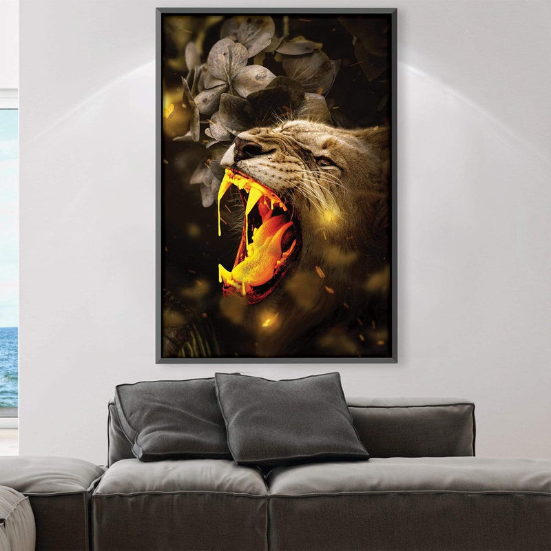 Gold Lion Canvas