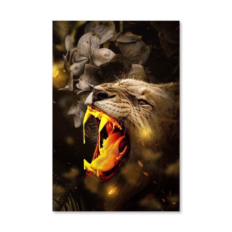 Gold Lion Canvas