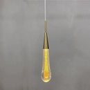 GobekUsa Crystal Drop Pendant Light - Bedroom Bar Bathroom LED Hanglamp