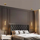 GobekUsa Crystal Drop Pendant Light - Bedroom Bar Bathroom LED Hanglamp